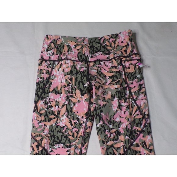 SWEATY BETTY Power Pocket 7/8 Leggings Green Floral Print XS $100 NEW - Picture 8 of 12